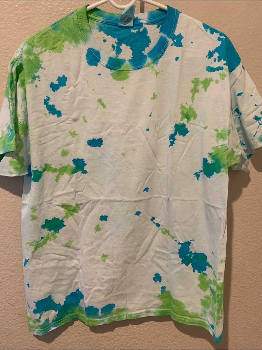 Kids Tie-Dye Short Sleeve Tee in Blue & Green